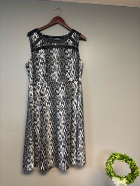 Lane Bryant Cheetah Print Patterned A-Line dress